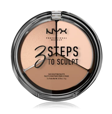NYX Professional Makeup Konturovací paletka na obličej 3 Steps To Sculpt Fair
