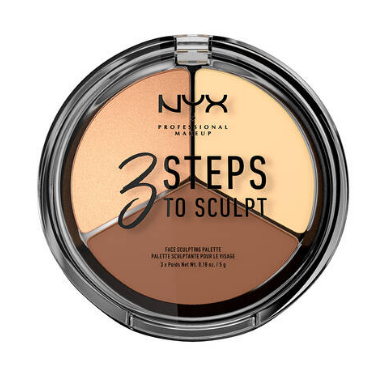 nYX Professional Makeup Konturovací paletka na obličej 3 Steps To Sculpt Light