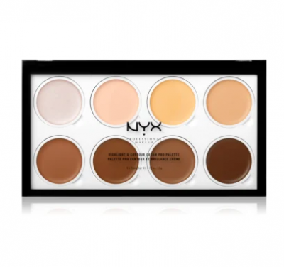 NYX Professional Makeup Konturovací paletka na obličej Highlight and Contour Cream Pro