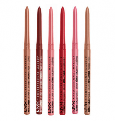 NYX Professional Makeup krémové tužky na rty Retractable Lip Liner