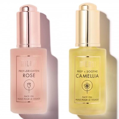 Milani Cosmetics zvýhodnený set luxusných olejov Camellia Face Oil + Brighten Rose Face Oil